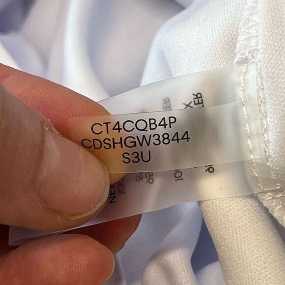 NWT Calvin Klein | Petite White Blue Floral Print Pleated Sheath Dress 6P - Picture 10 of 13